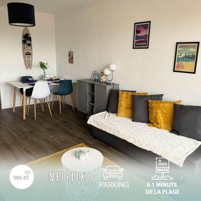 Cap Ocean Appartement T2 Cosy Avec Balcon A 1 Min De L'Ocean Capbreton Bagian luar foto